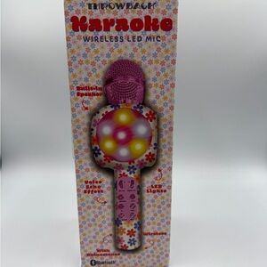 Karaoke Wireless LED Mic - Pink